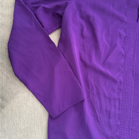 Ralph Lauren Purple Mandarin Collar Tunic Blouse - Picture 3 of 9